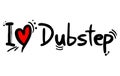 Dubstep music love Royalty Free Stock Photo