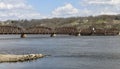 Dubuque Railroad Bridge Royalty Free Stock Photo