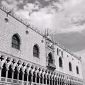 Ducal Palace in Venetian-style architecture in Venice Royalty Free Stock Photo