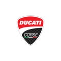 Ducati logo editorial illustrative on white background