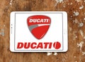 Ducati motorcycle logo Royalty Free Stock Photo