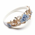 Duchess Inspired Blue And White Floral Bracelet