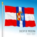 Duchy of Modena historical flag, Italy