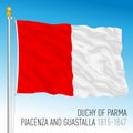 Duchy of Parma, Guastalla, Piacenza historical flag, Parma, ancient preunitary country, Italy