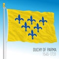 Duchy of Parma historical flag, Parma, ancient preunitary country, Italy