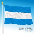 Duchy of Parma historical flag, Parma, ancient preunitary country, Italy