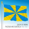 Duchy of Parma, Piacenza, Guastalla historical flag, Parma, ancient preunitary country, Italy