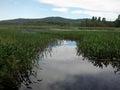 Duck Bay and Oak Mountain Landscape Royalty Free Stock Photo