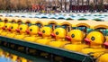 Duck Boats at Beihai Park Royalty Free Stock Photo