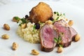 Duck breast steak with couscous