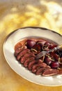 Duck breast with stewed quetsch plums