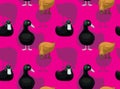 Duck Buff Orpington Cartoon Seamless Wallpaper