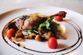Duck confit , Roasted Duck leg French food