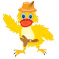 Duck cowpuncher Royalty Free Stock Photo