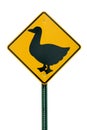 Duck crossing sign