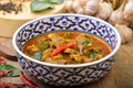 Duck curry red Thais cuisine