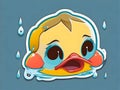 Duck Delights: Cute and Happy Duckling Sticker Pack with Whimsical Cartoon Designs