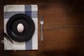 Duck egg flat lay still life rustic with food stylish Royalty Free Stock Photo