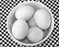 Duck eggs in bowl Royalty Free Stock Photo