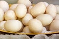 Duck eggs on a market Royalty Free Stock Photo