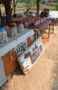 Duck eggs market stall Royalty Free Stock Photo