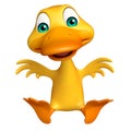 Duck funny cartoon character