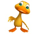 Duck funny cartoon character