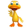Duck funny cartoon character