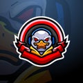 Duck gaming mascot esport logo design