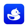 Duck icon digital blue