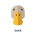 Duck icon. Simple element from home animals collection. Creative Duck icon for web design, templates, infographics and more