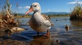 Duck in the lake Royalty Free Stock Photo