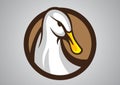 Duck logo vector emblem Royalty Free Stock Photo