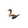 Duck logo vector icon template