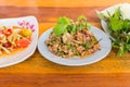 Duck mince with spicy taste, Thai food