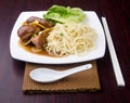 Duck noodle food