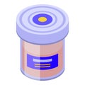 Duck pate icon isometric vector. Goose food