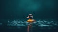 8k Duck Photography: Nature-inspired Imagery With Japanese Minimalism Royalty Free Stock Photo