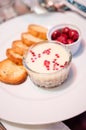 Duck rillettes with butter Royalty Free Stock Photo