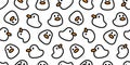 Duck seamless pattern rubber duck shower bathroom bird chicken vector cartoon pet scarf isolated gift wrapping paper animal tile w Royalty Free Stock Photo