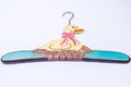 Duck-Shaped Elegance Antique Wooden Hanger in Vintage Glory on a White Background