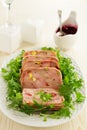 Duck terrine with pistachios Royalty Free Stock Photo
