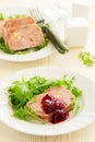 Duck terrine with pistachios Royalty Free Stock Photo