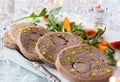 Duck terrine Royalty Free Stock Photo