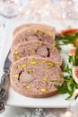 Duck terrine Royalty Free Stock Photo