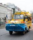 Duck tour bus in London, England Royalty Free Stock Photo