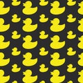 Duck vector art background design for fabric and decor. Royalty Free Stock Photo