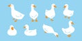 Duck vector icon bird goose rubber duck shower logo bathroom chicken farm character cartoon symbol isolated doodle illustration de Royalty Free Stock Photo