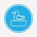 Duck vector icon sign symbol Royalty Free Stock Photo