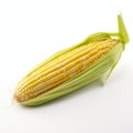 Duckcore Style Corn: High-key Lighting On White Background